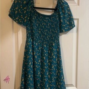 Cloud B Blue Floral Casual Dress
